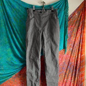 Urban Outfitters Checkered Linen mom pants XS